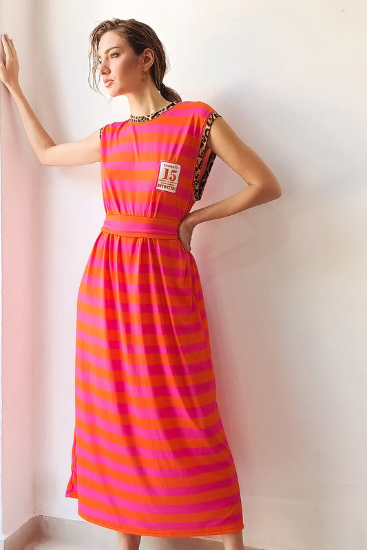 MELTEMI DRESS (pink/orange)