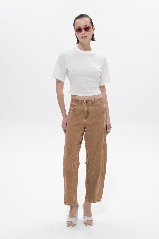 Rumi Tobacco Denim Pants