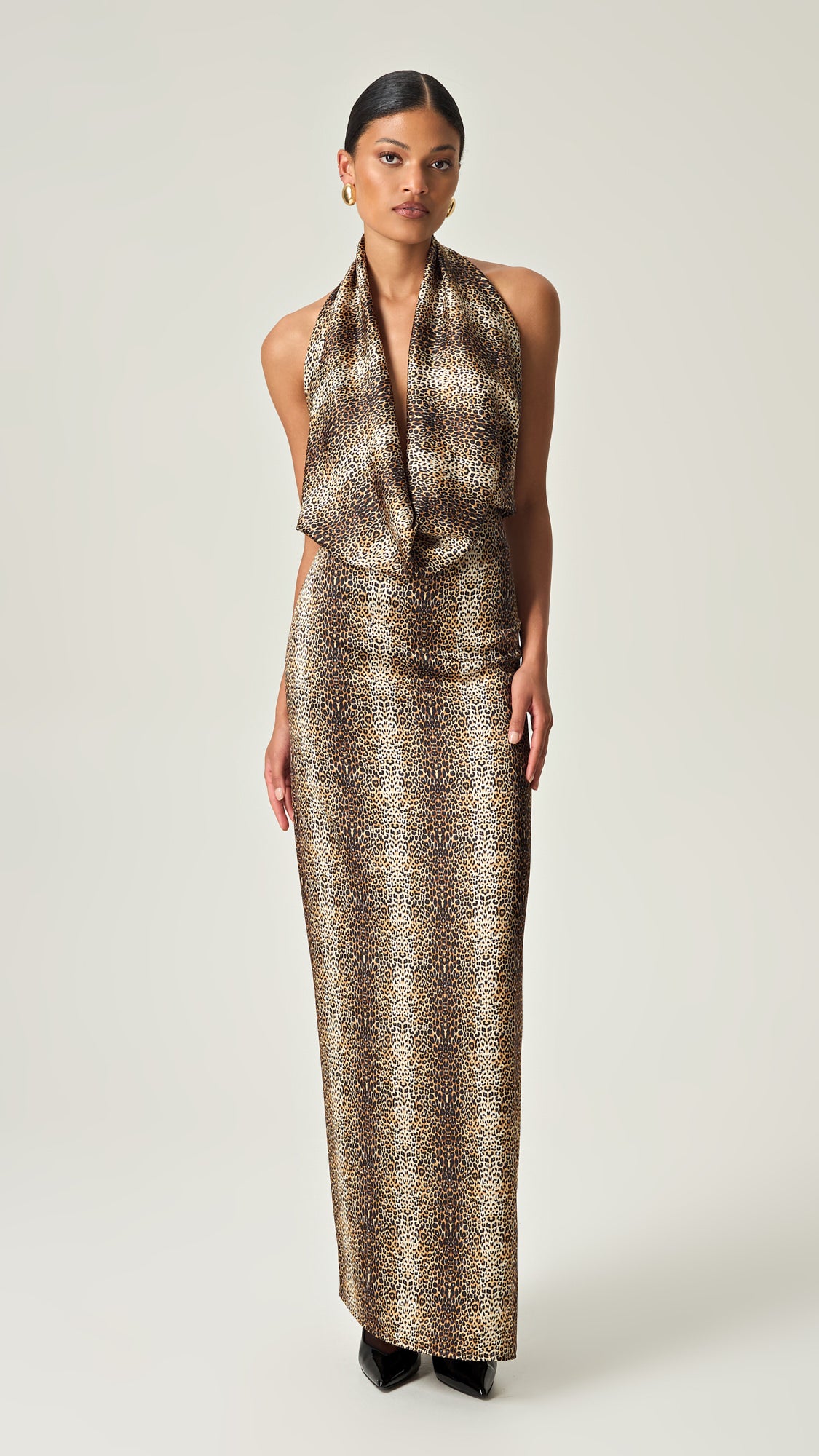 FIERCE ELEGANCE MAXI SATIN DRESS