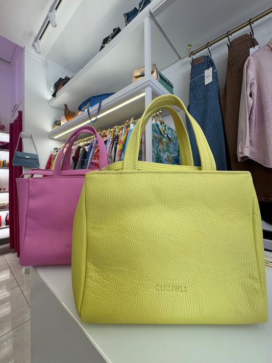 GRACE MINITOTE (Yellow dolaro genuine leather)