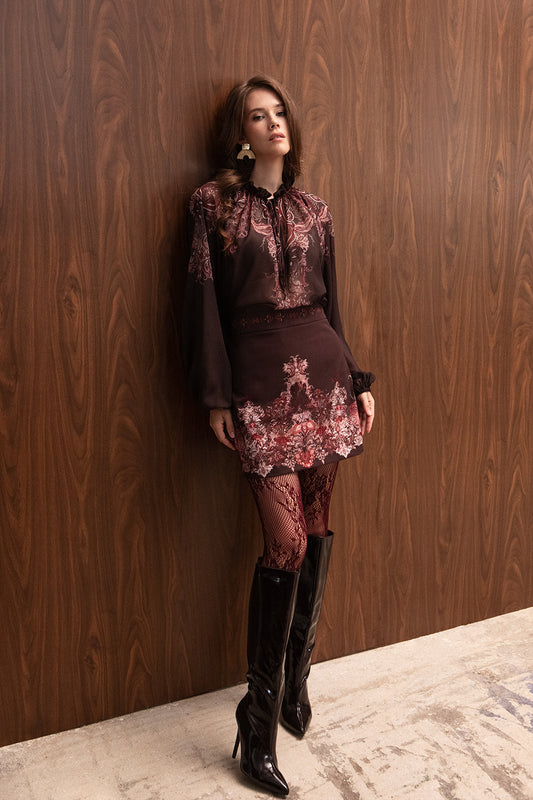 BOHEMIA PAISLEY MINI SKIRT (AVAILABLE SOON)