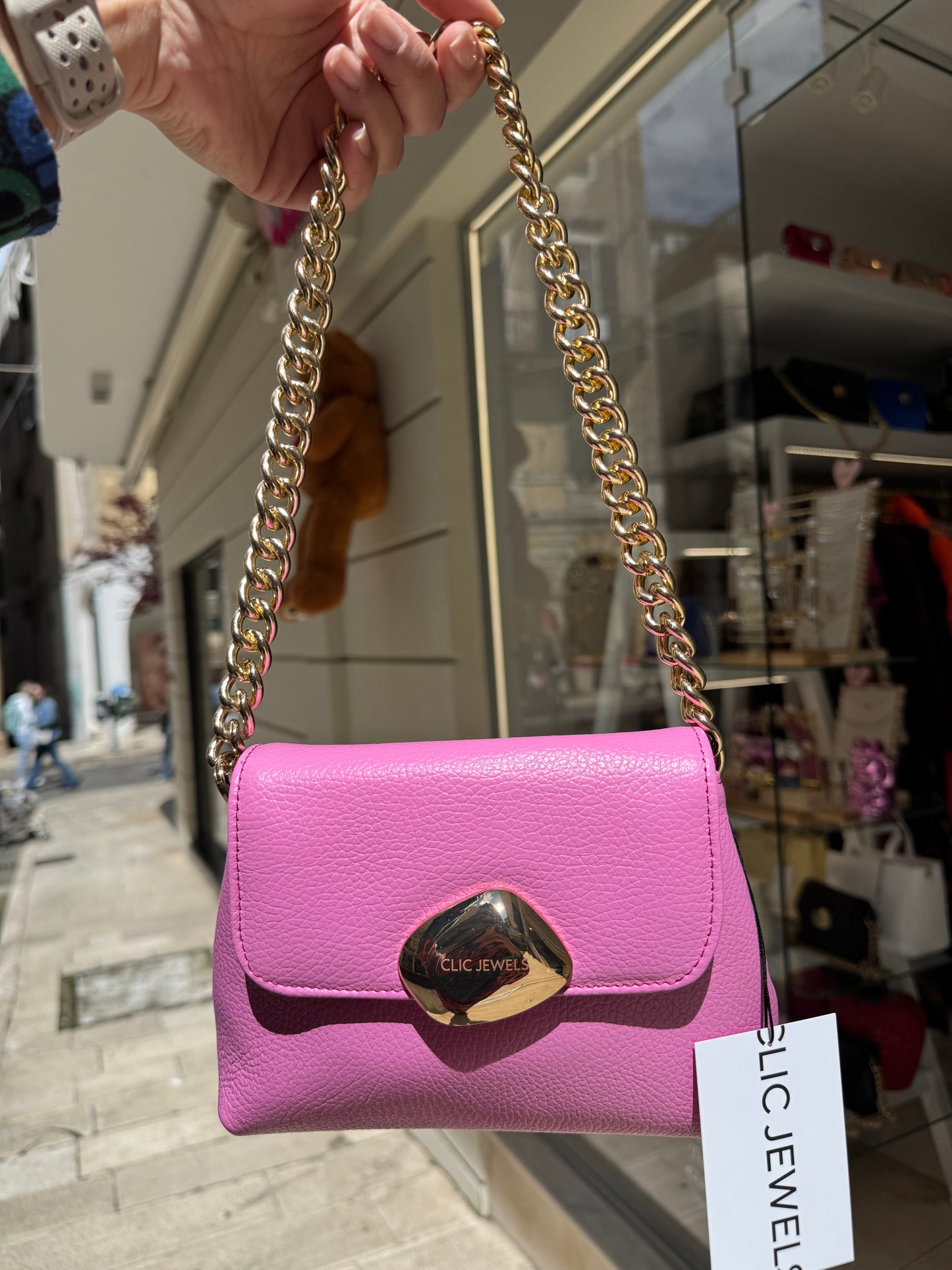 MAYA MINIBAG (Bubblegum dolaro genuine leather)