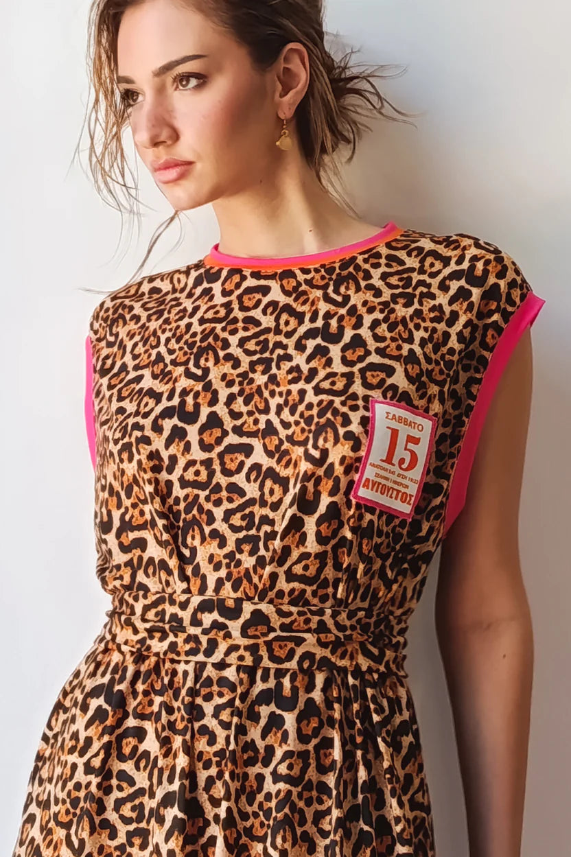 MELTEMI DRESS (leopard)