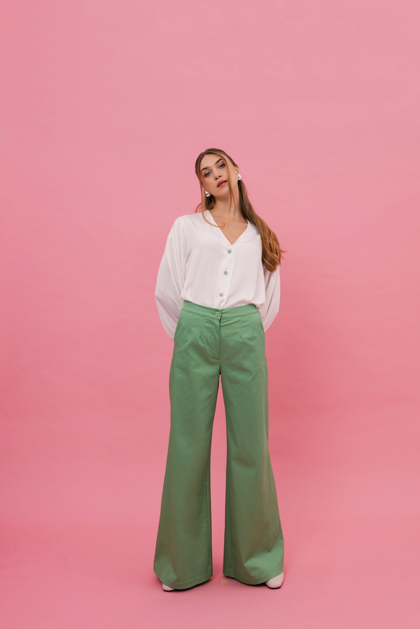 Salma Trousers (Aloe)