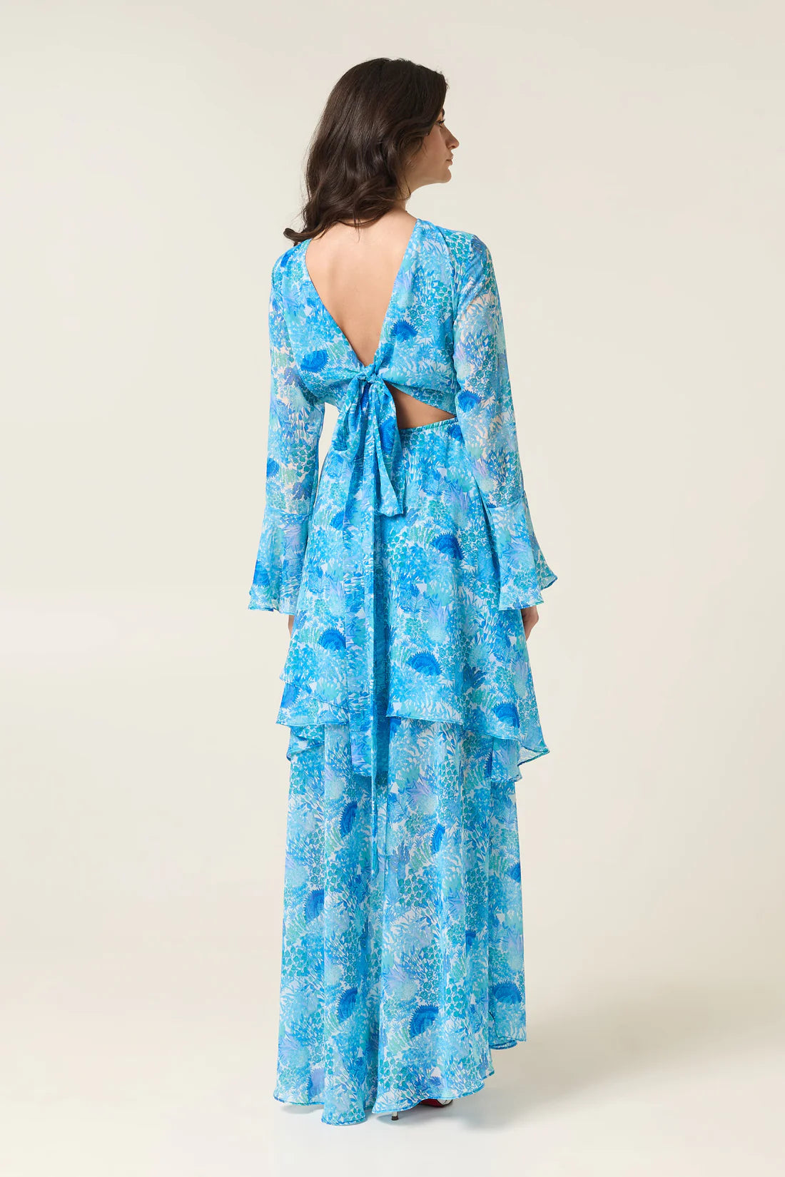 LAGUNA MAXI DRESS WITH RUFFLES