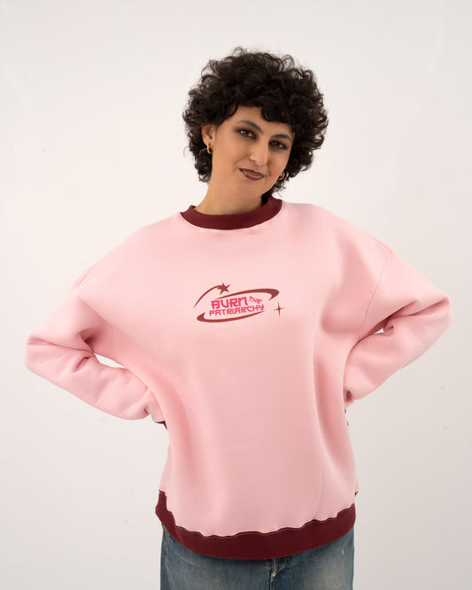 Burn The Patriarchy - Pink/Baurdaux Hoodie