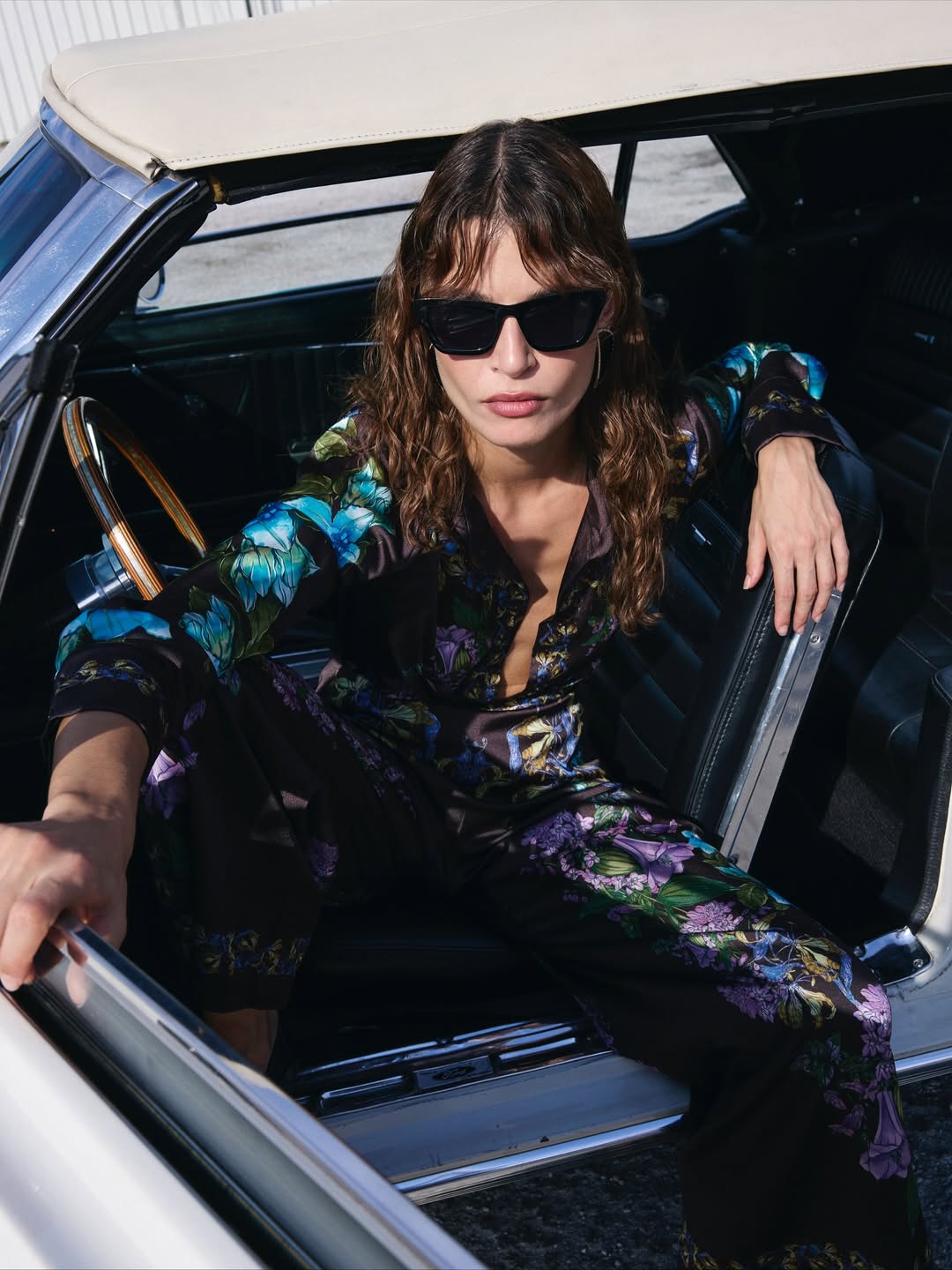 Mocha Bloom Pyjama Set