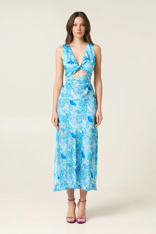 LAGUNA MIDI SATIN DRESS