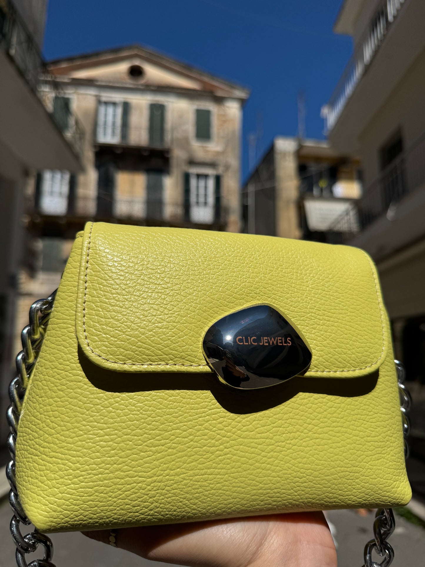 MAYA MINIBAG (Yellow dolaro genuine leather)