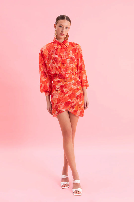 SUNSET DREAM MINI WRAP SKIRT