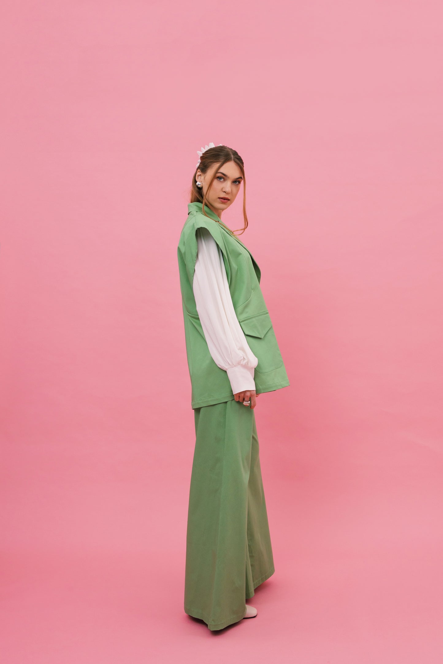 Salma Trousers (Aloe)