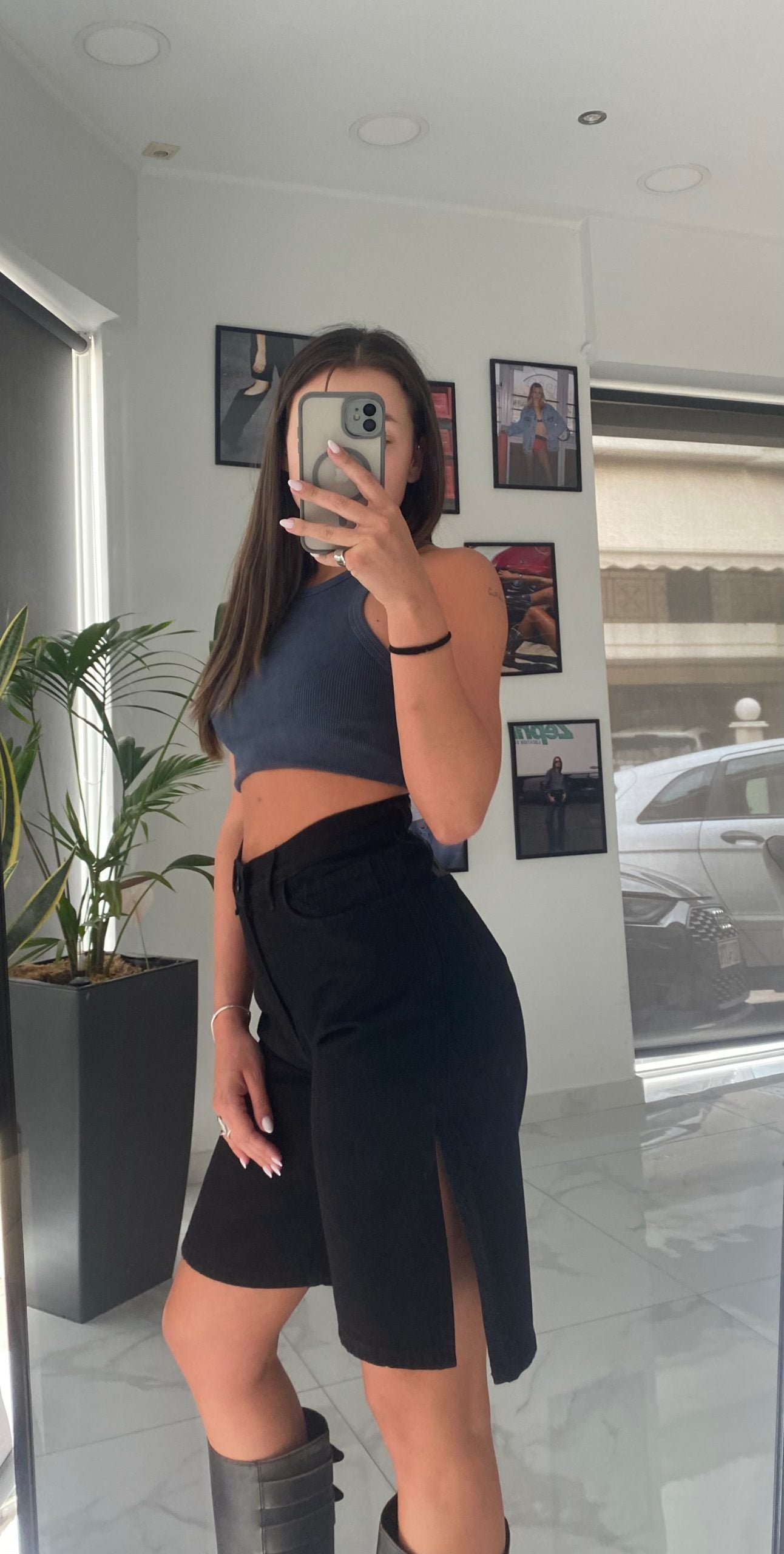 Daniela Shorts Bermuda Black