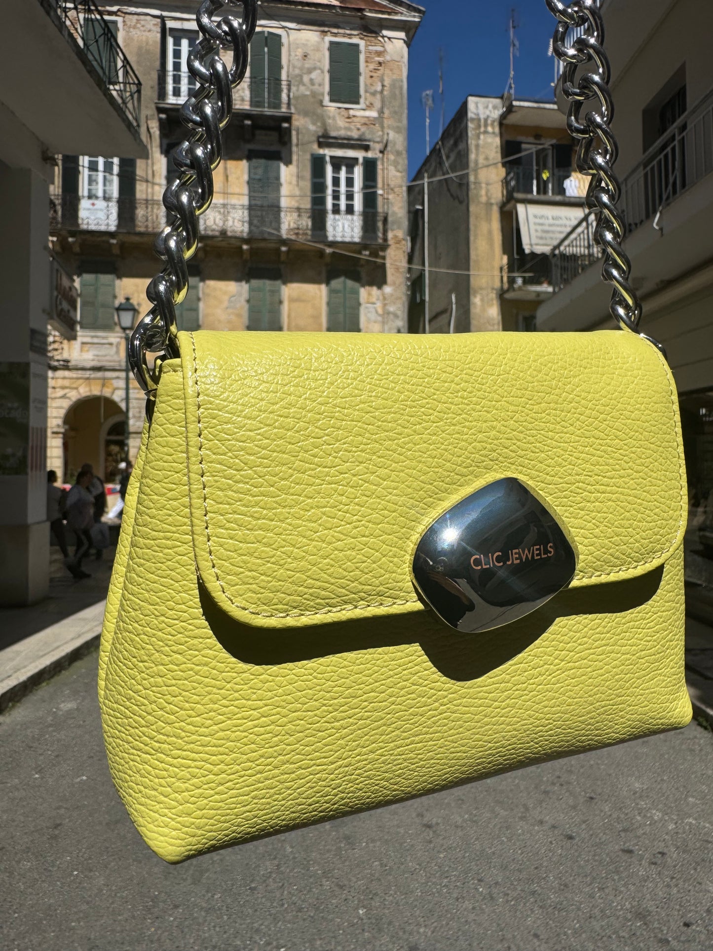 MAYA MINIBAG (Yellow dolaro genuine leather)
