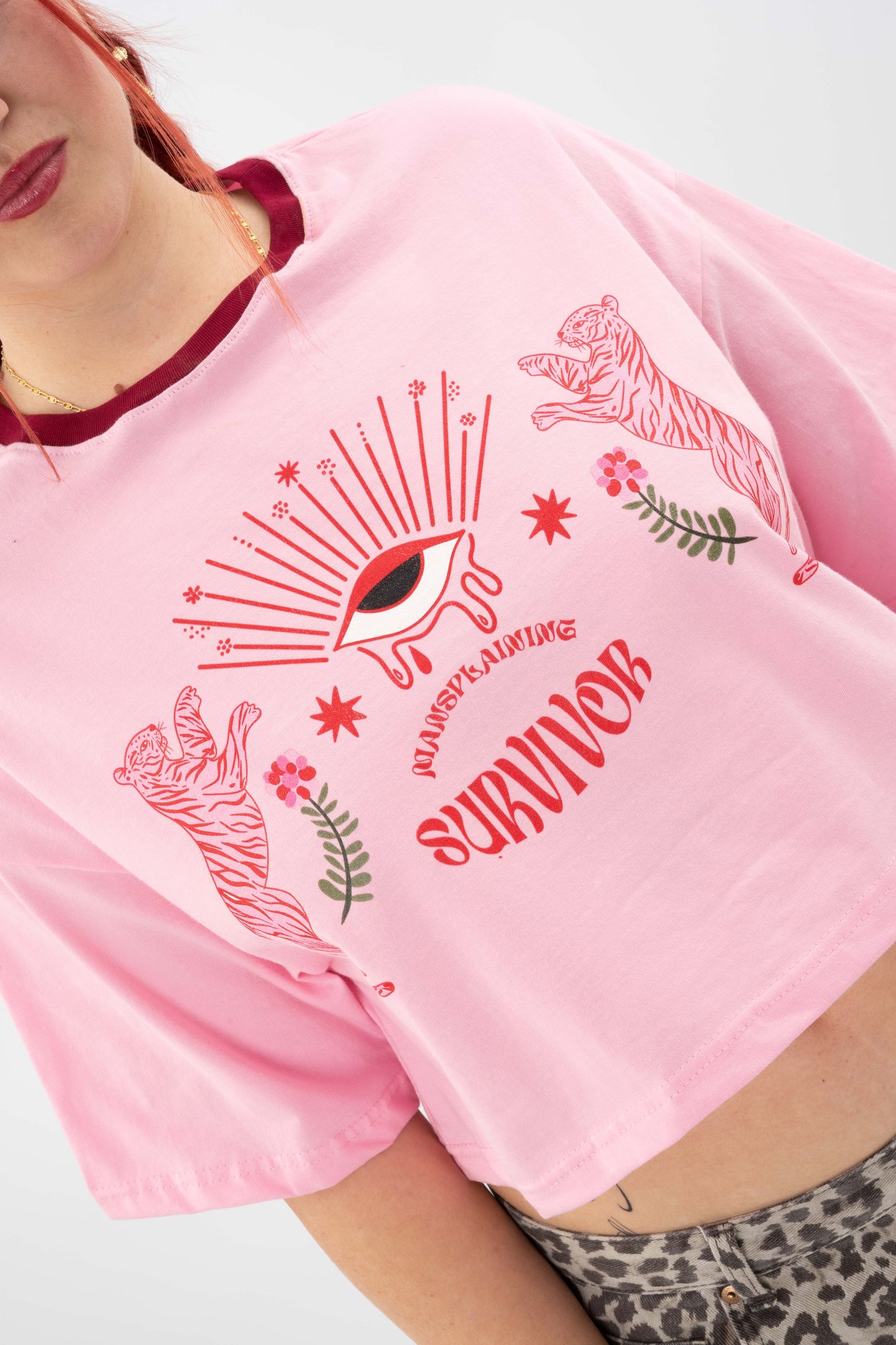 Mansplaining Survivor - Crop T-Shirt