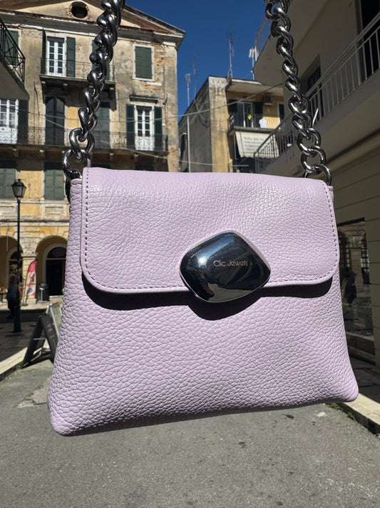 MAYA MINIBAG (Lilac dolaro genuine leather)
