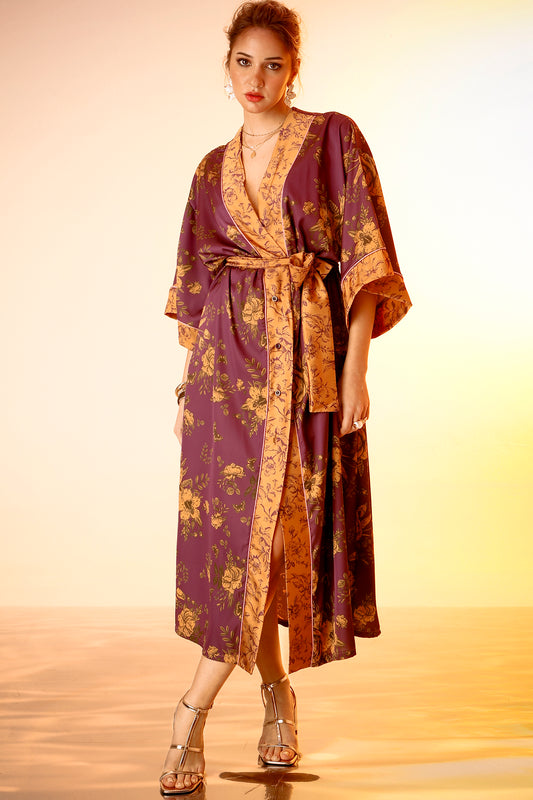 ROMINA (PURPLE) DRESS/KIMONO