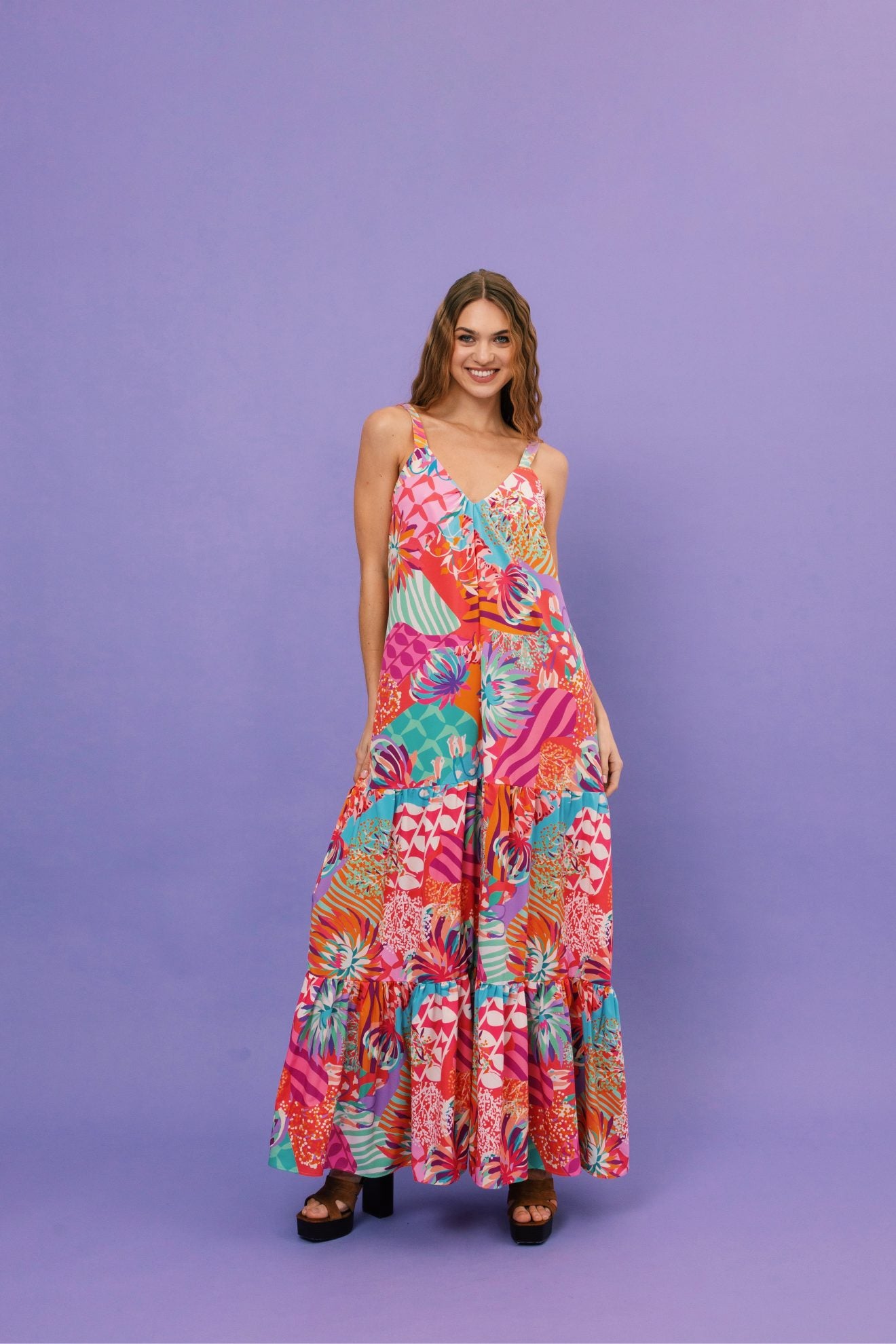 Lora Dress (Flamingo Pink)
