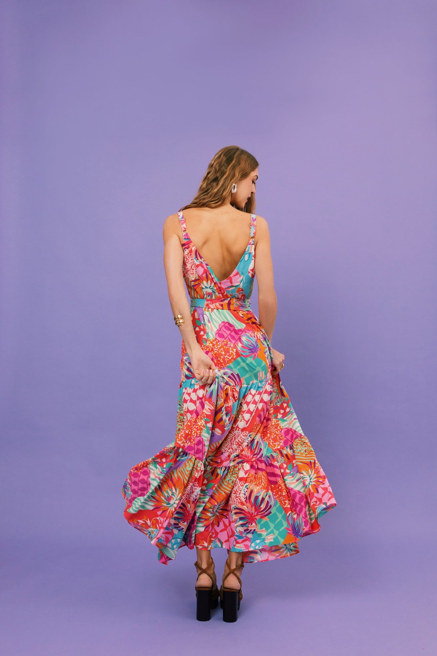 Lora Dress (Flamingo Pink)