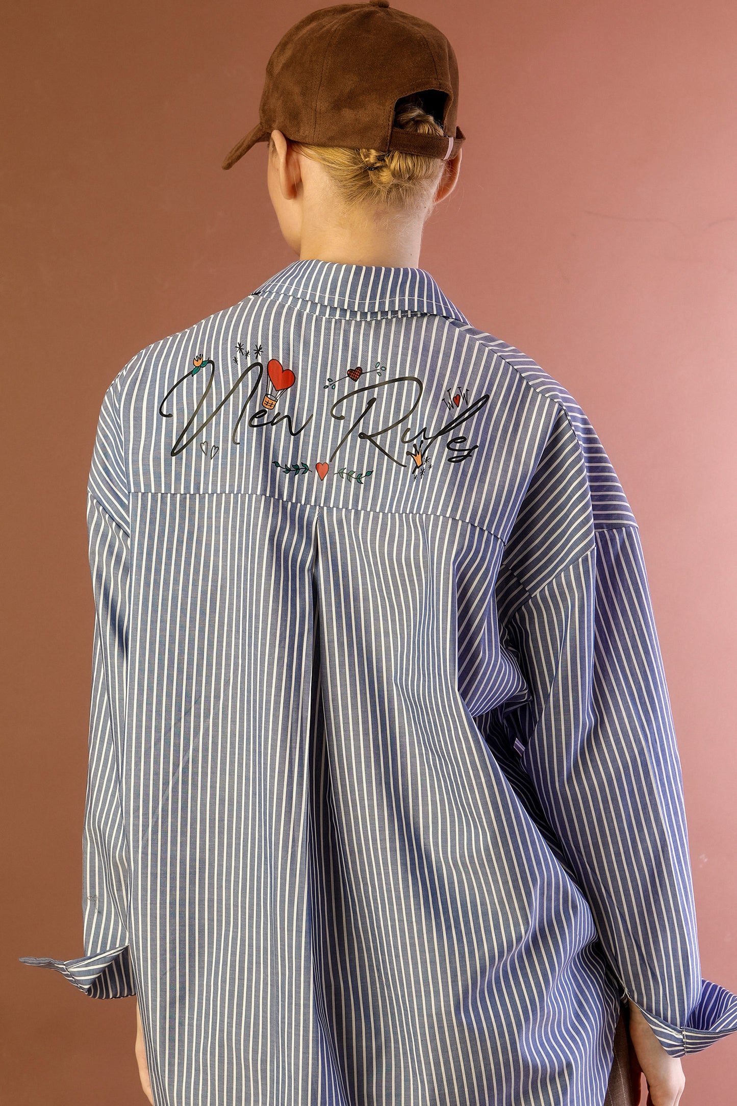 Brenda Shirt - Blue stripes