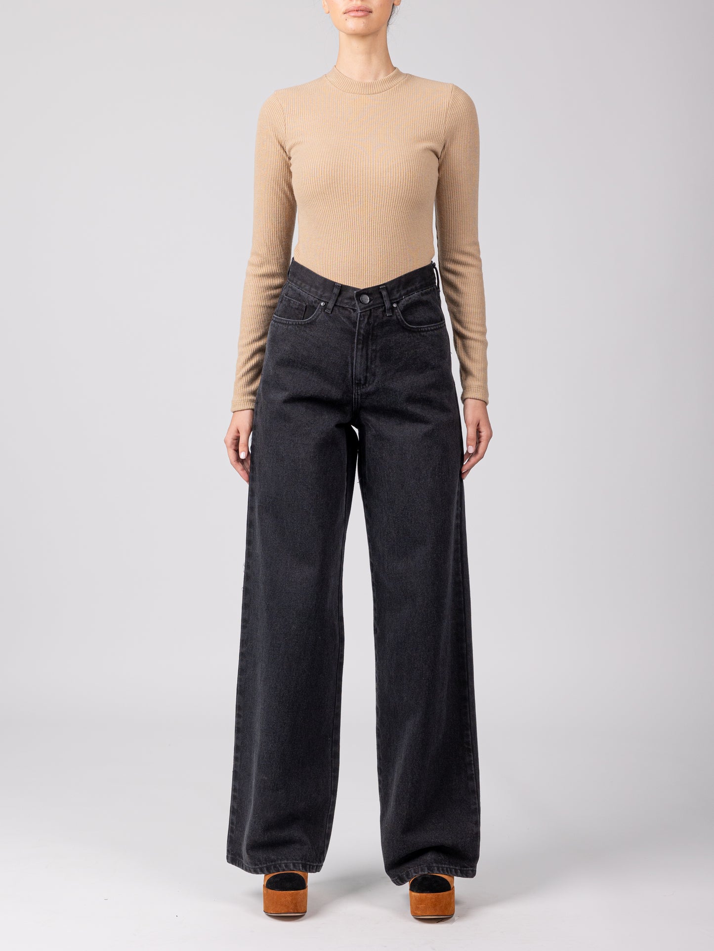 Doris Rib top (beige)