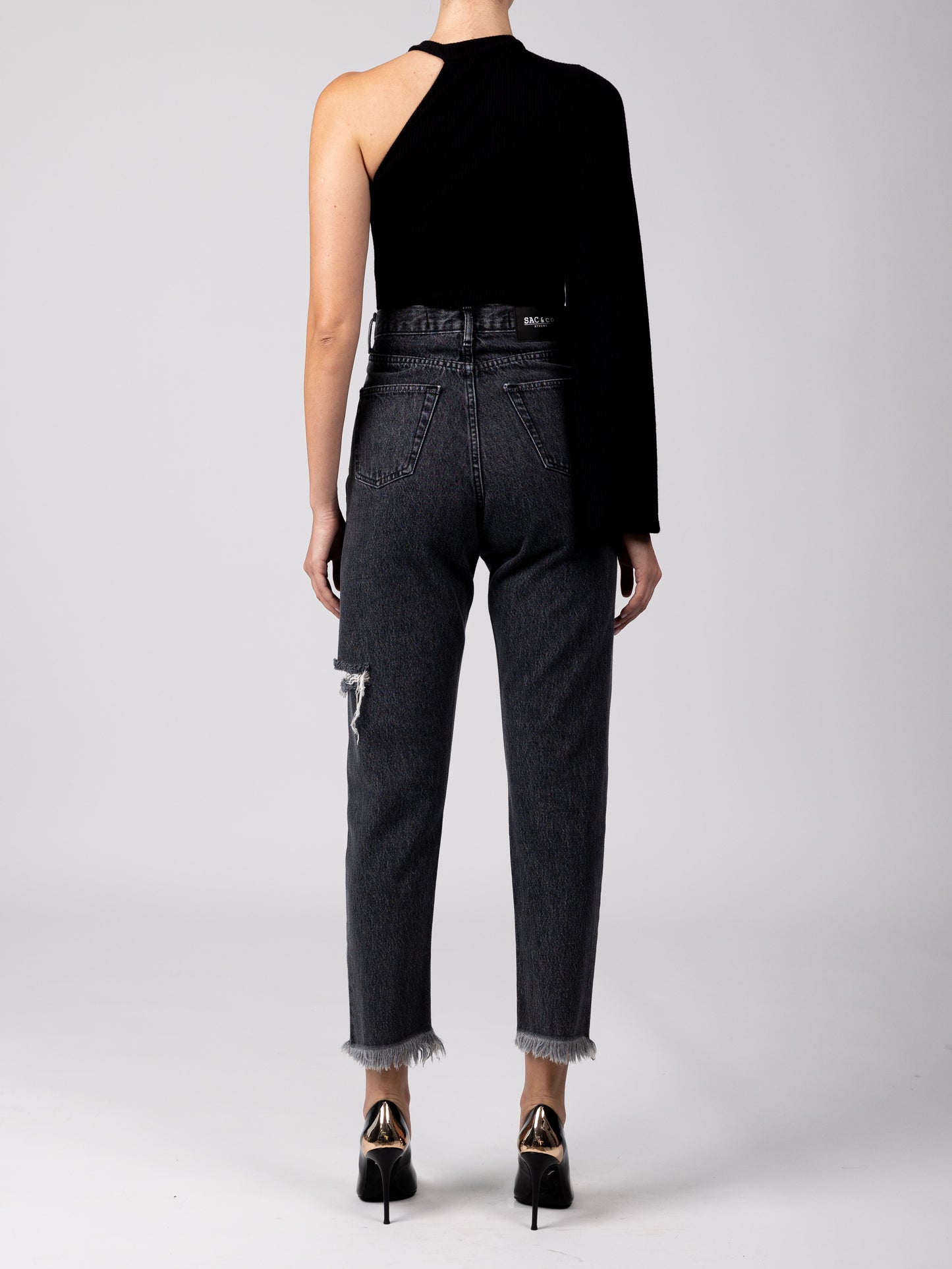 Elsa ripped top (Black)