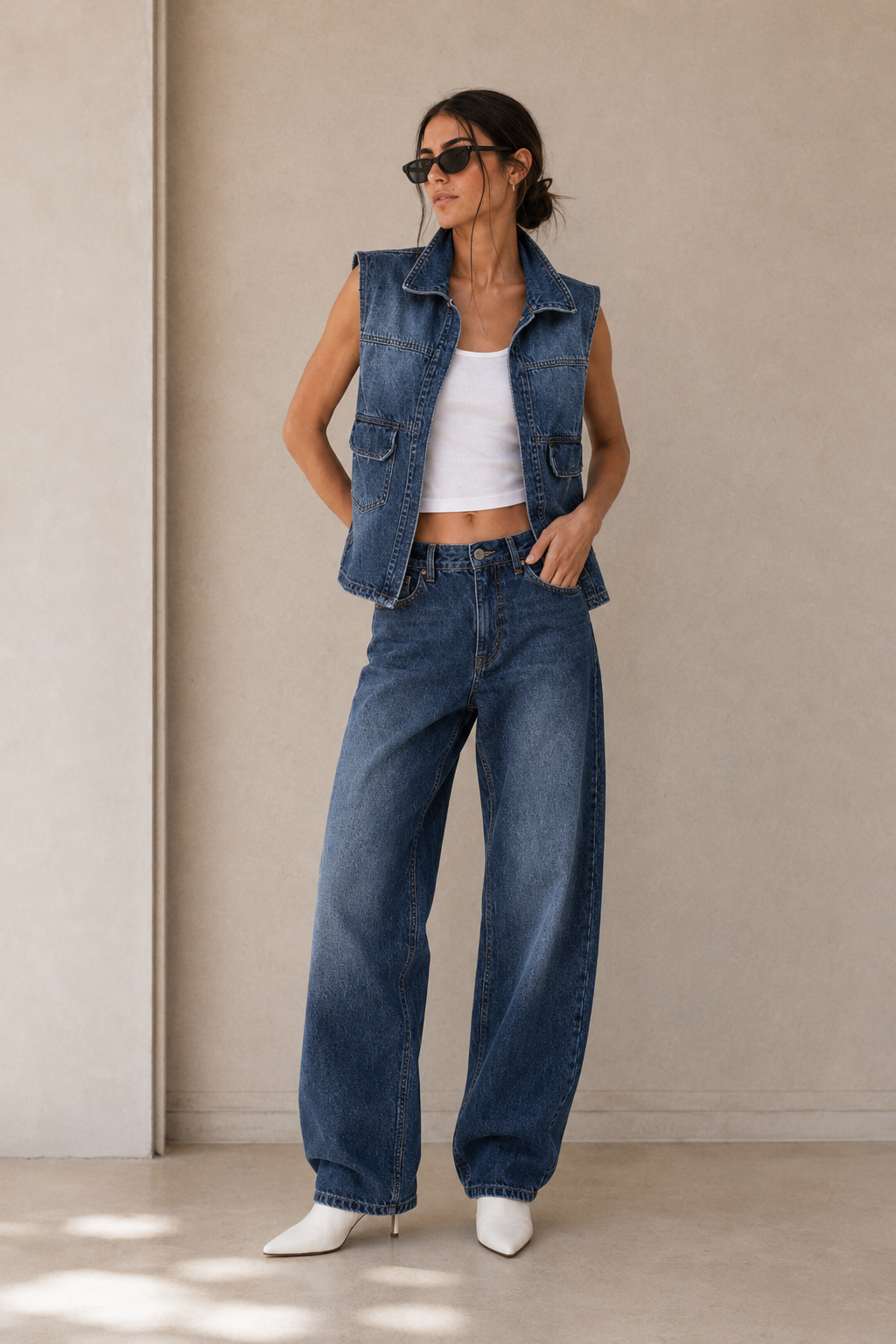 Adel Vest Ocean Blue