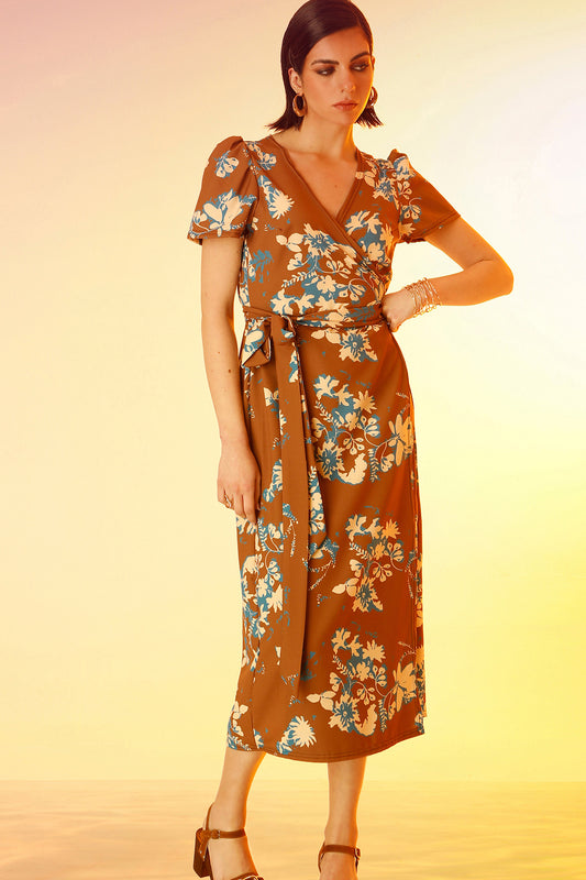 CAMELIA (BROWN) DRESS