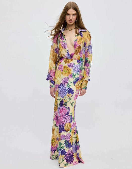 Camille Mermaid Maxi Skirt