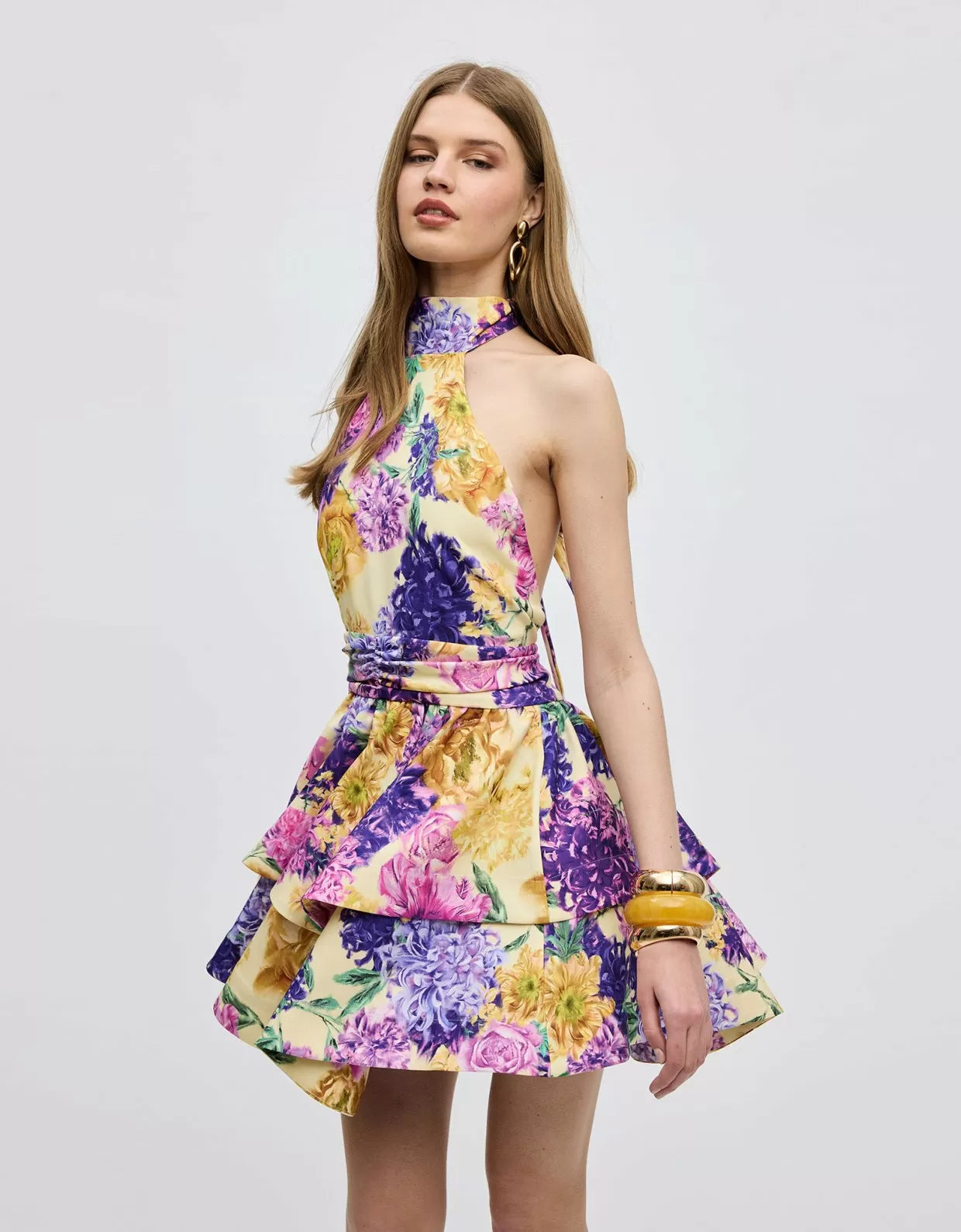 Camille Mini Halterneck Dress