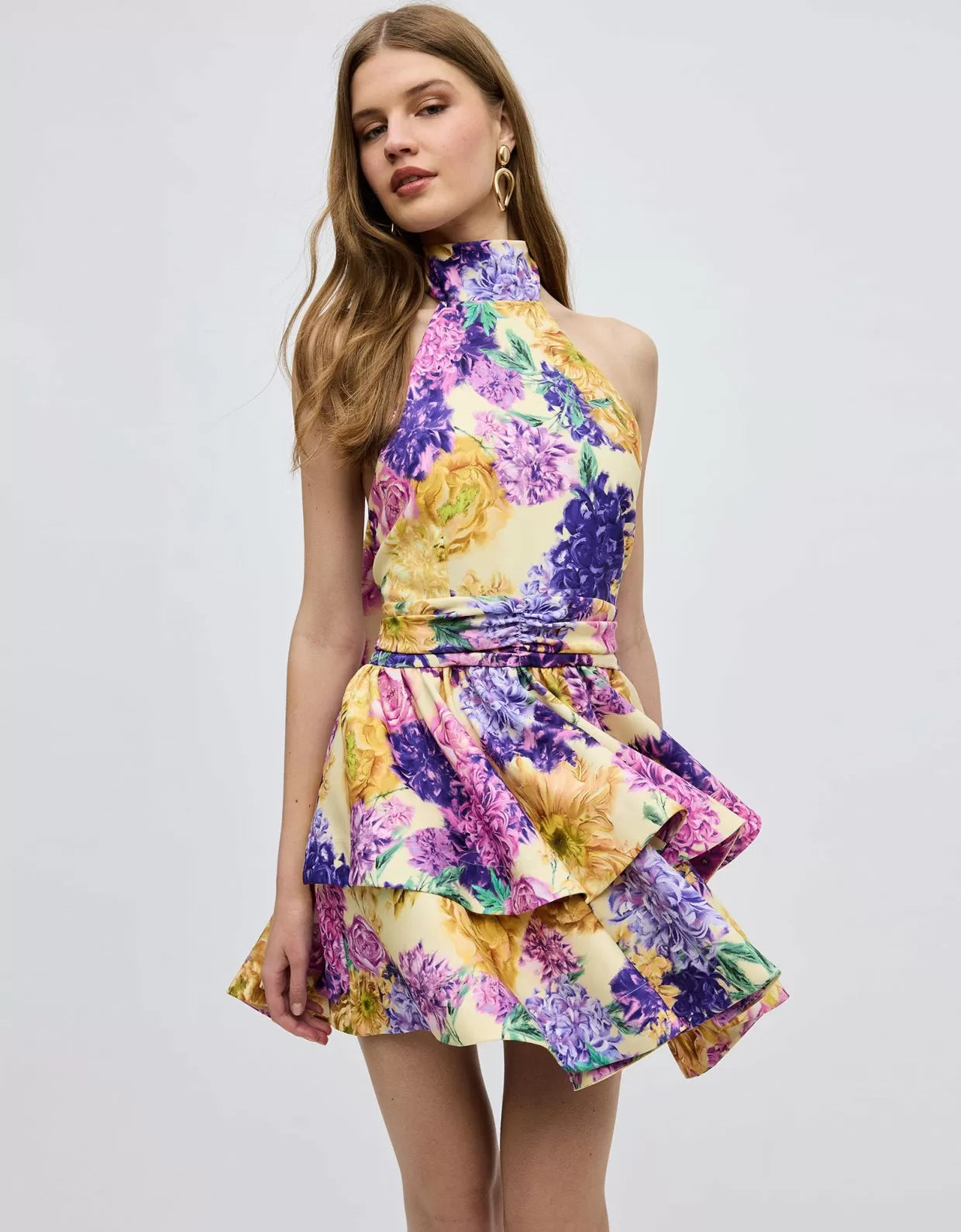 Camille Mini Halterneck Dress