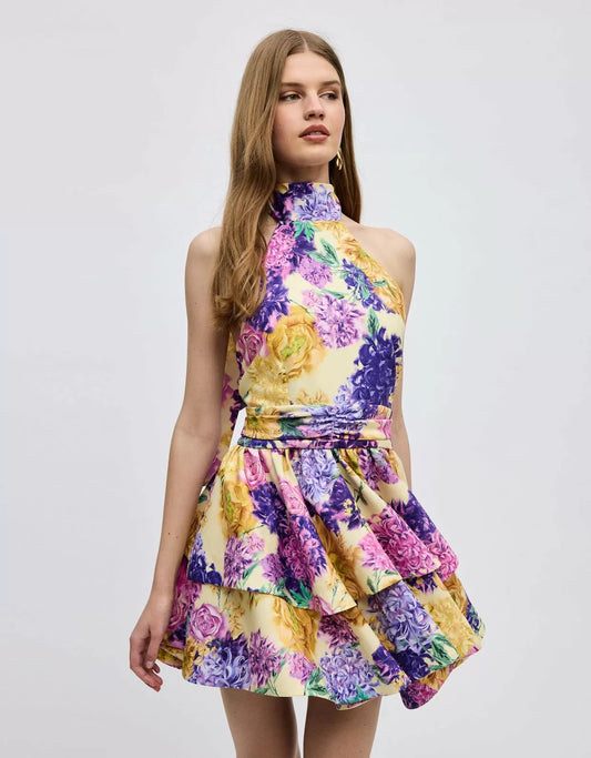 Camille Mini Halterneck Dress