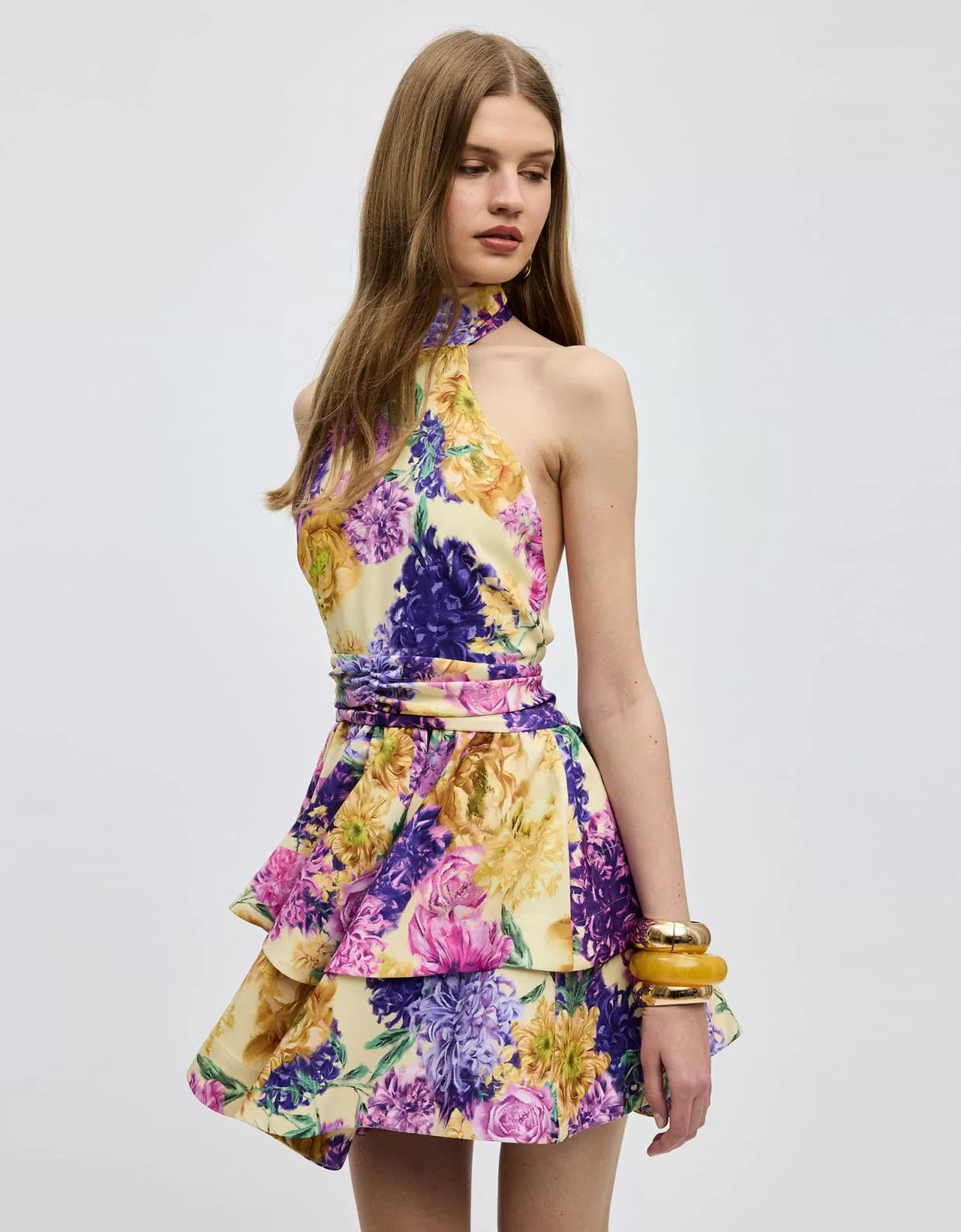 Camille Mini Halterneck Dress