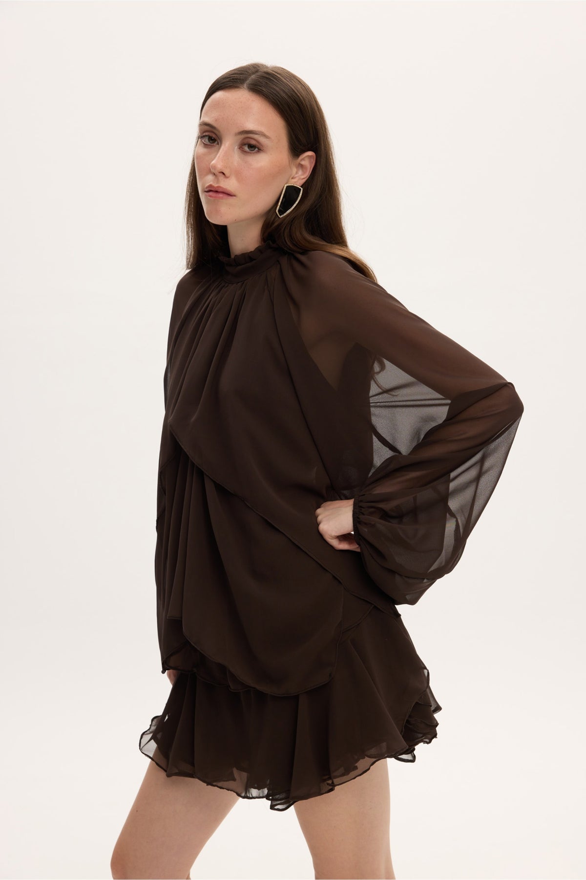 MELANIE PLAYSUIT BROWN