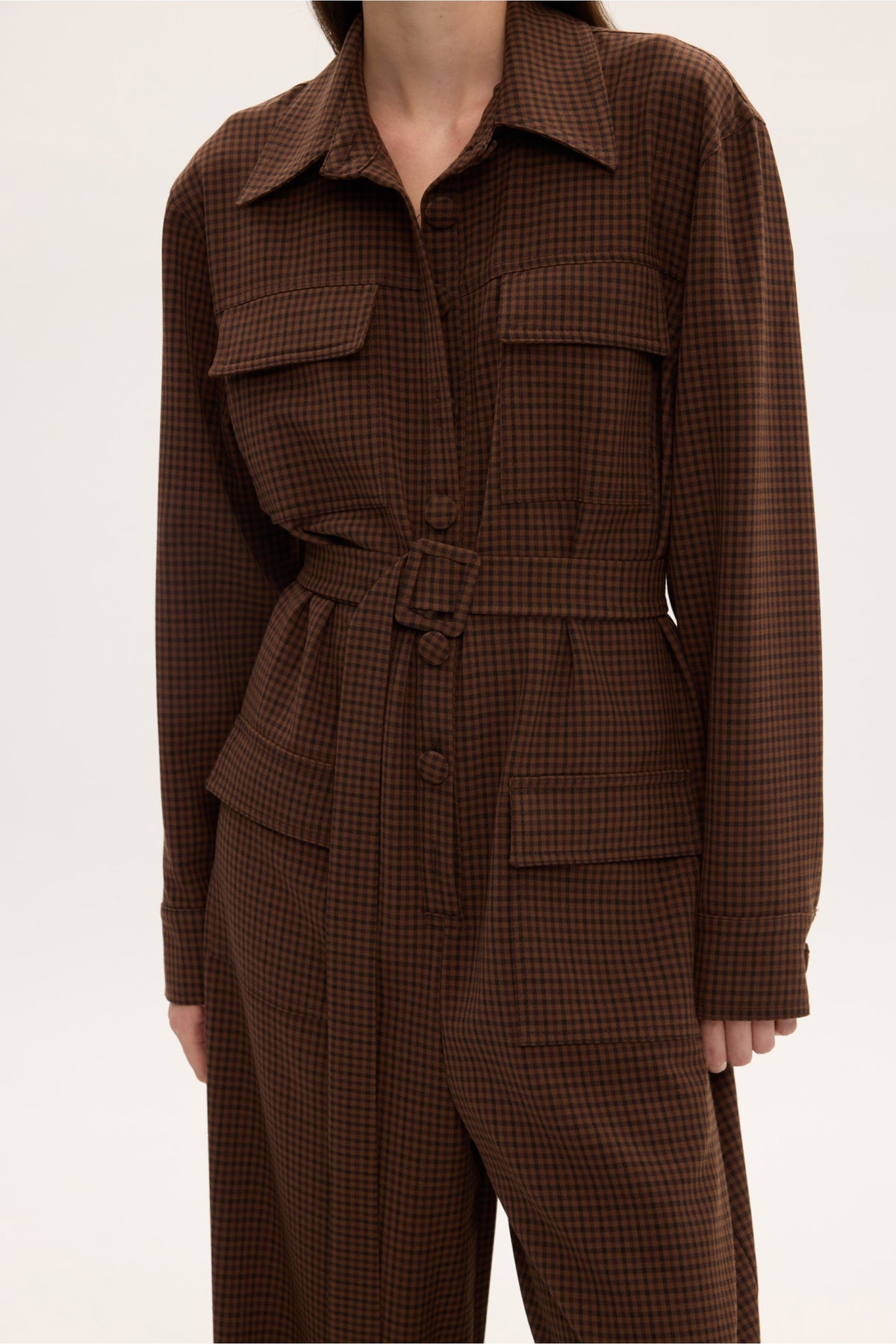 WEEKEND'S JUMPSUIT CHECKED