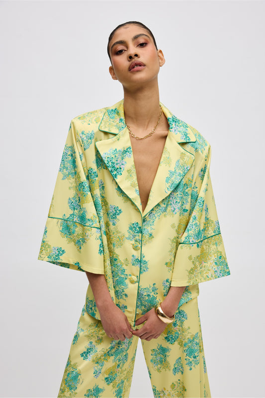 LIME PETALS PYJAMA SET