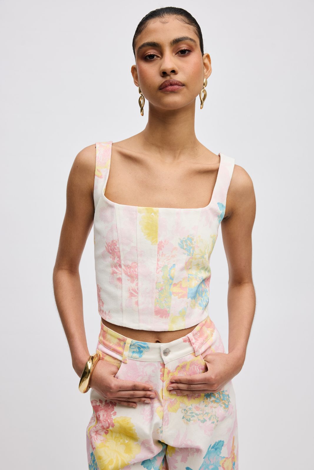 Floral Mist Jean Corset