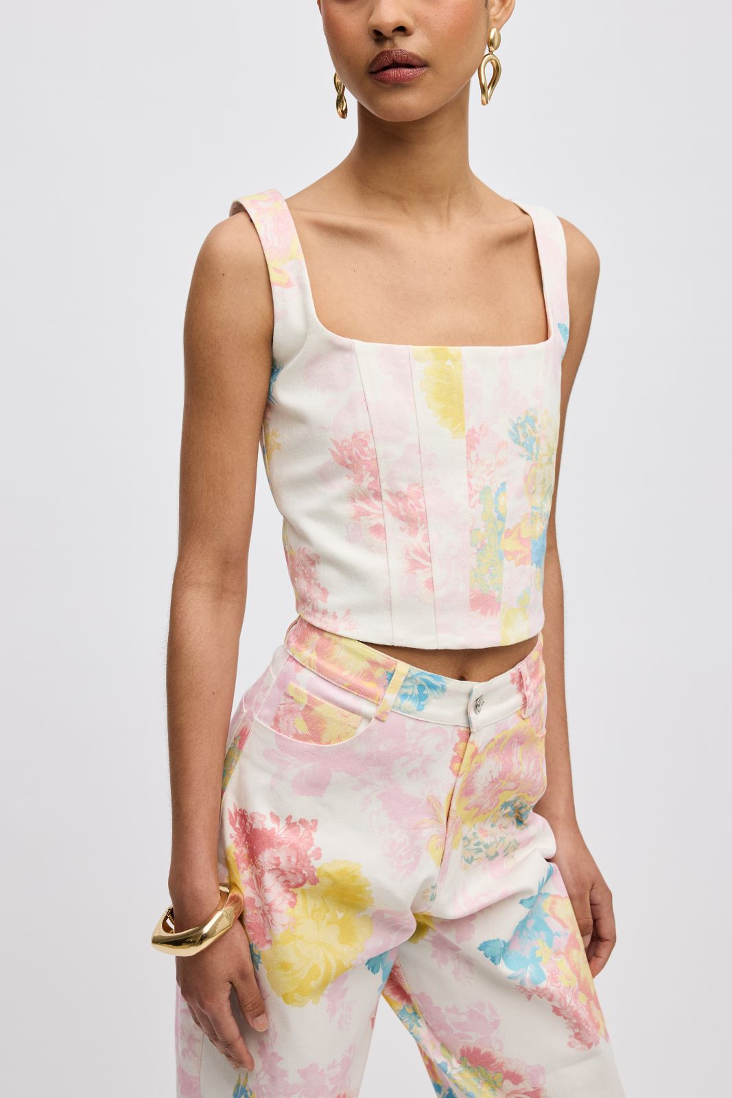 Floral Mist Jean Corset