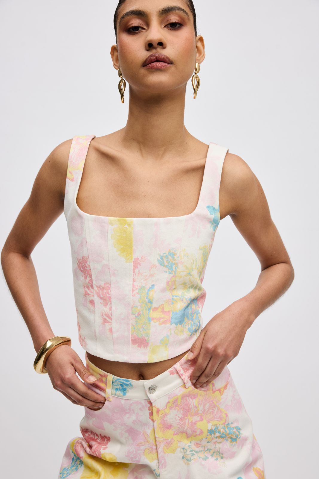 Floral Mist Jean Corset