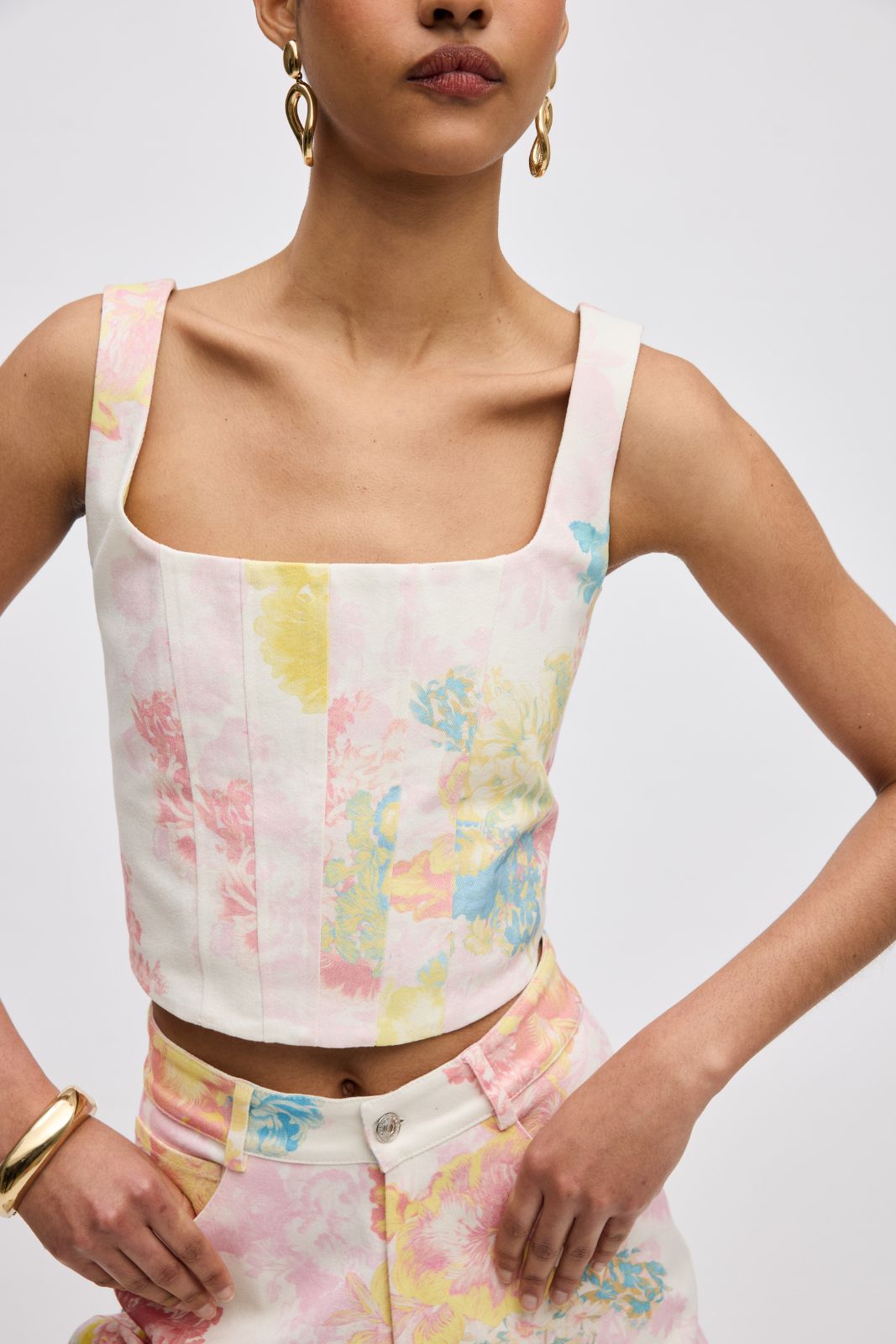 Floral Mist Jean Corset