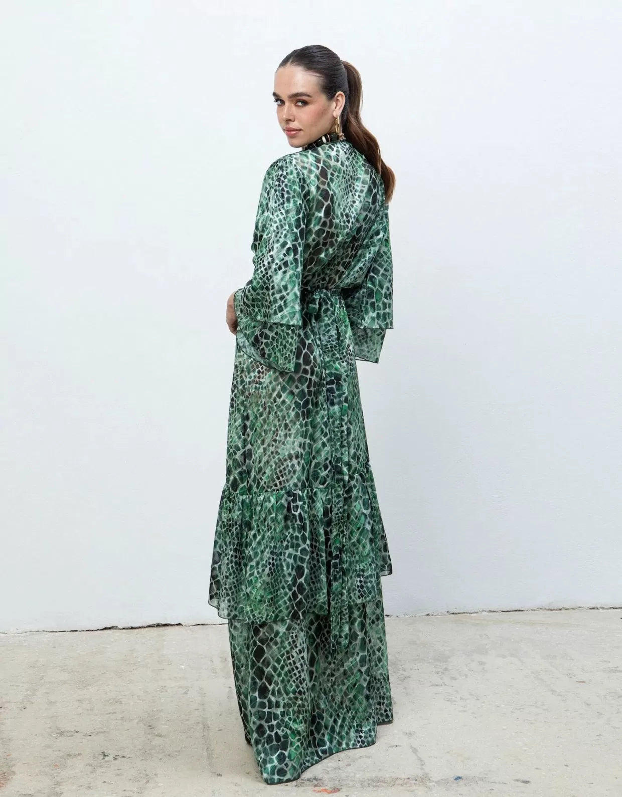 COBRA POLYMORPHIC KIMONO DRESS