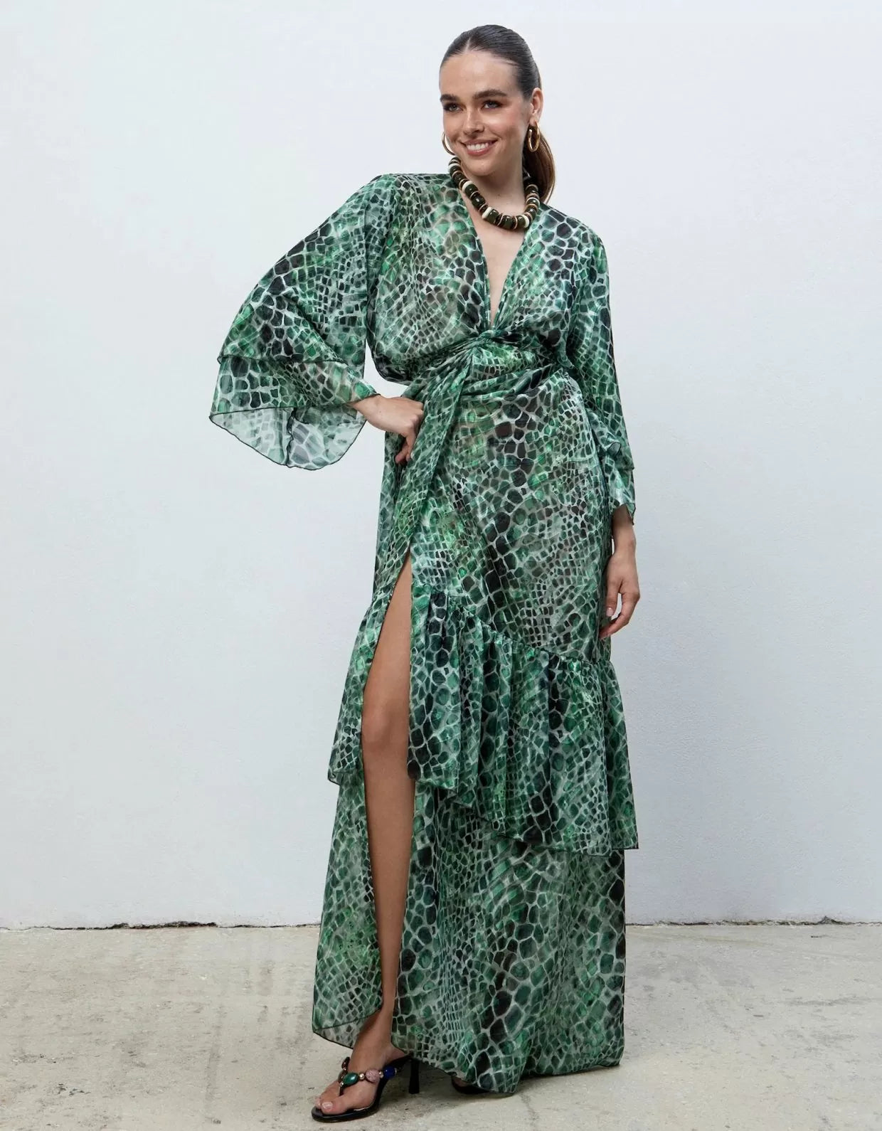 COBRA POLYMORPHIC KIMONO DRESS