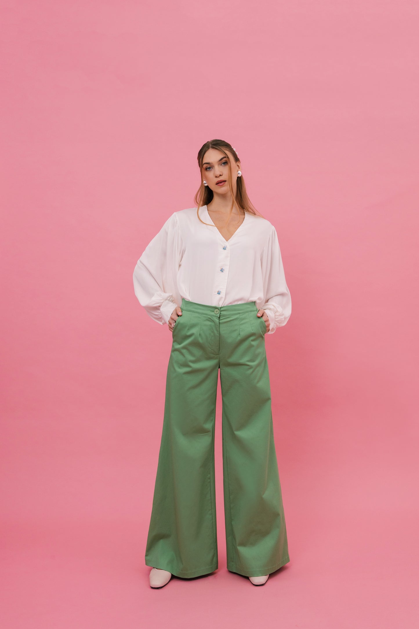 Salma Trousers (Aloe)