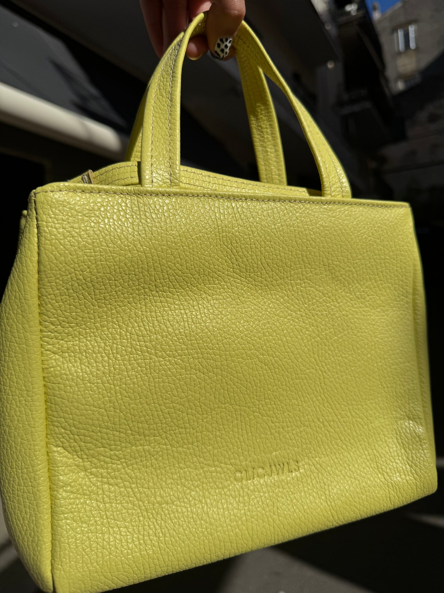 GRACE MINITOTE (Yellow dolaro genuine leather)