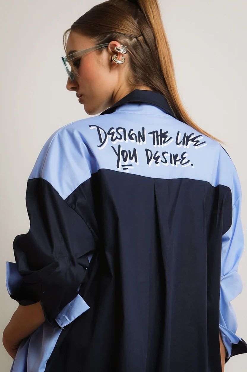 DESIRE SHIRT (light blue/blue)