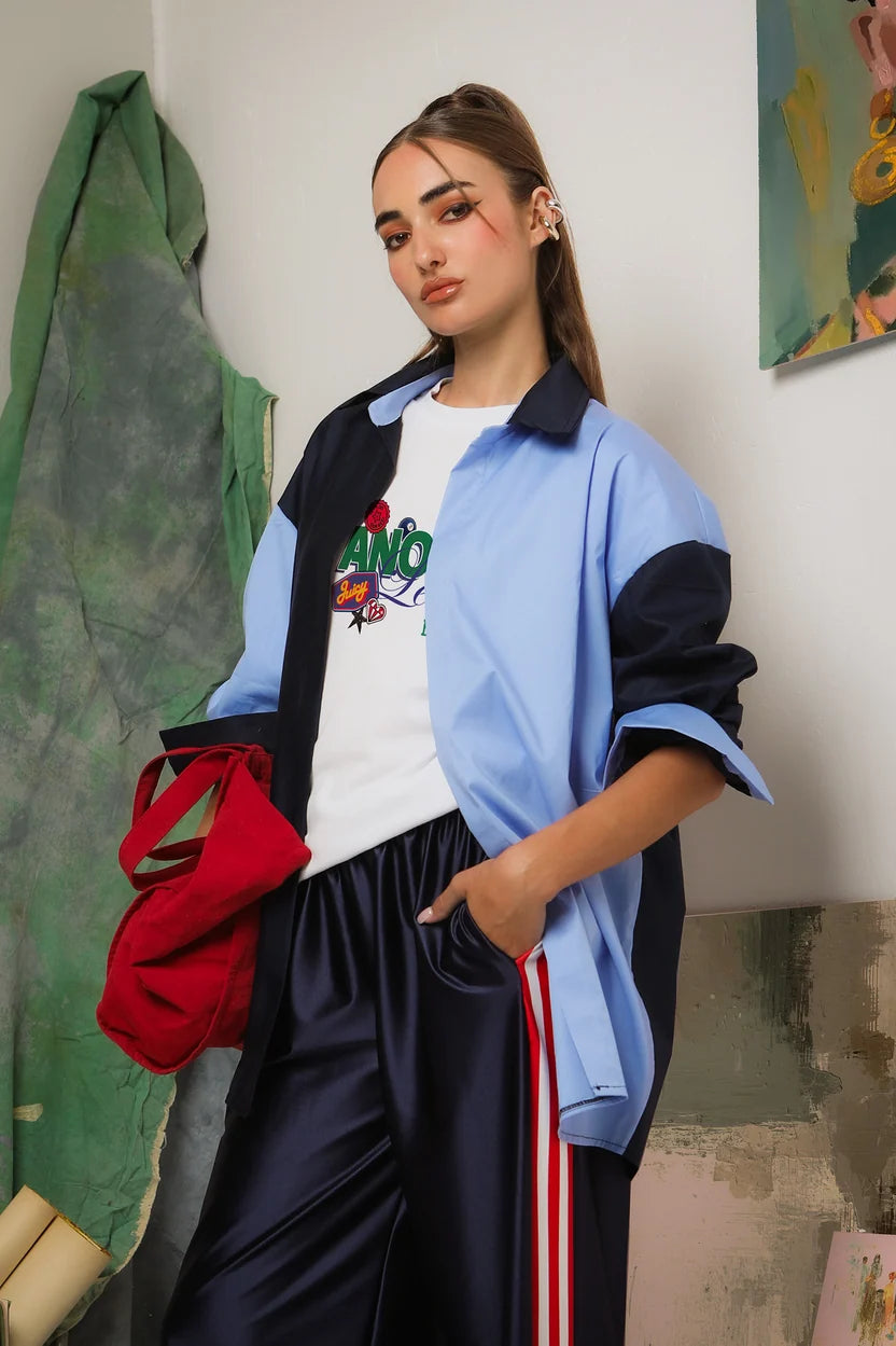 DESIRE SHIRT (light blue/blue)