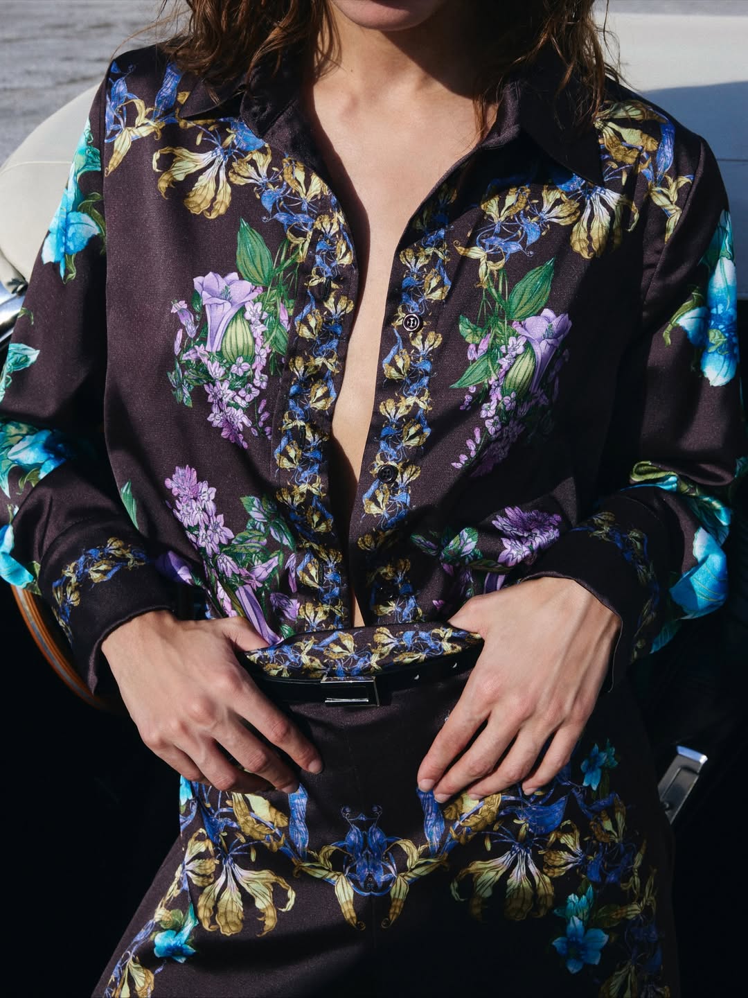 Mocha Bloom Pyjama Set