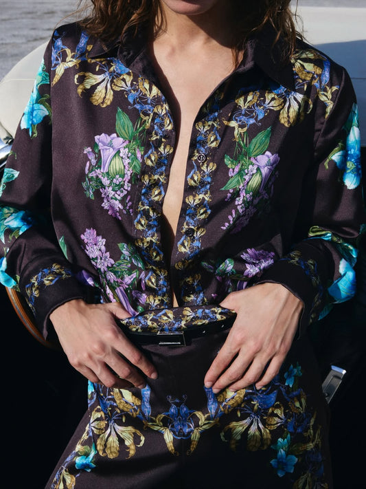 Mocha Bloom Pyjama Set