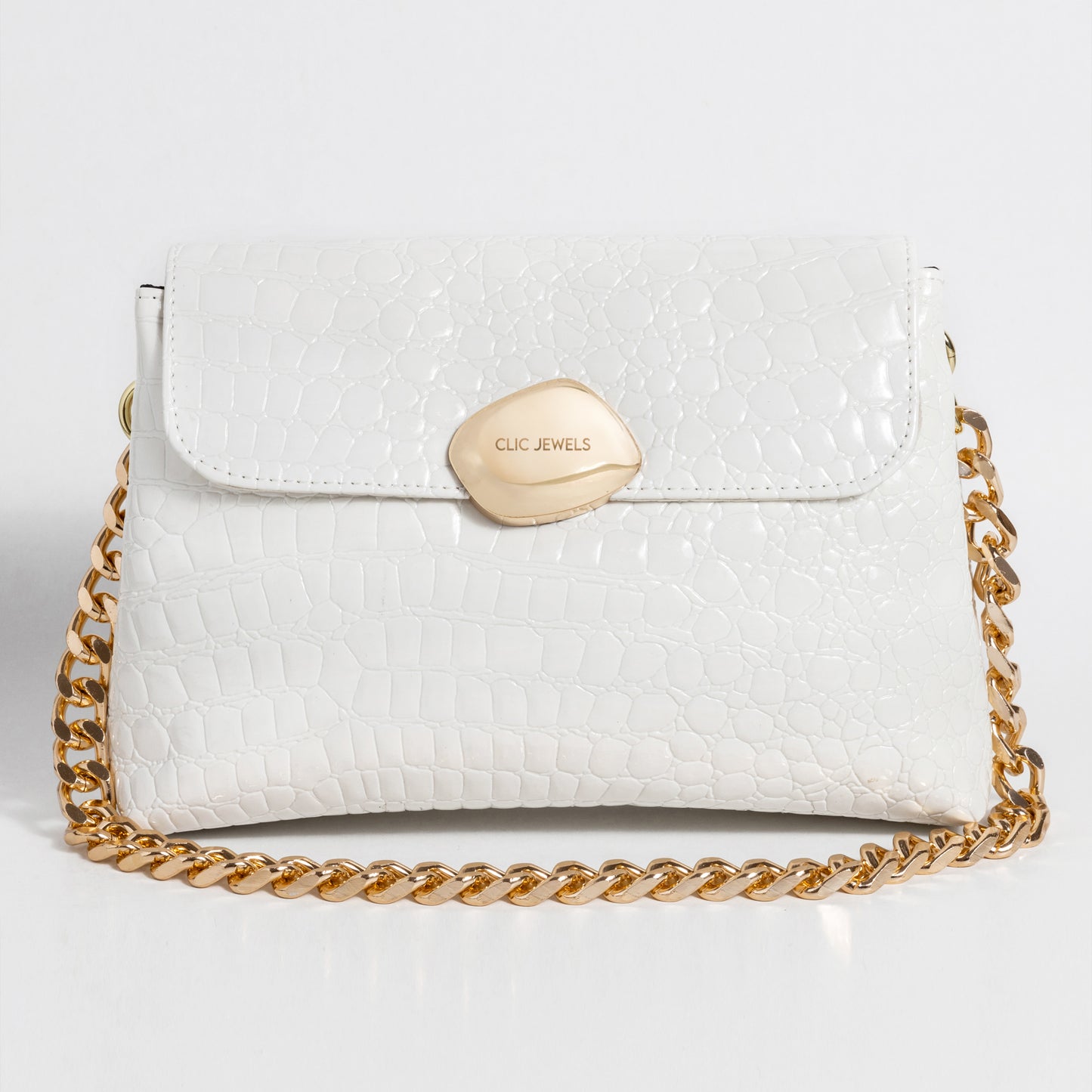 White Croco Minibag