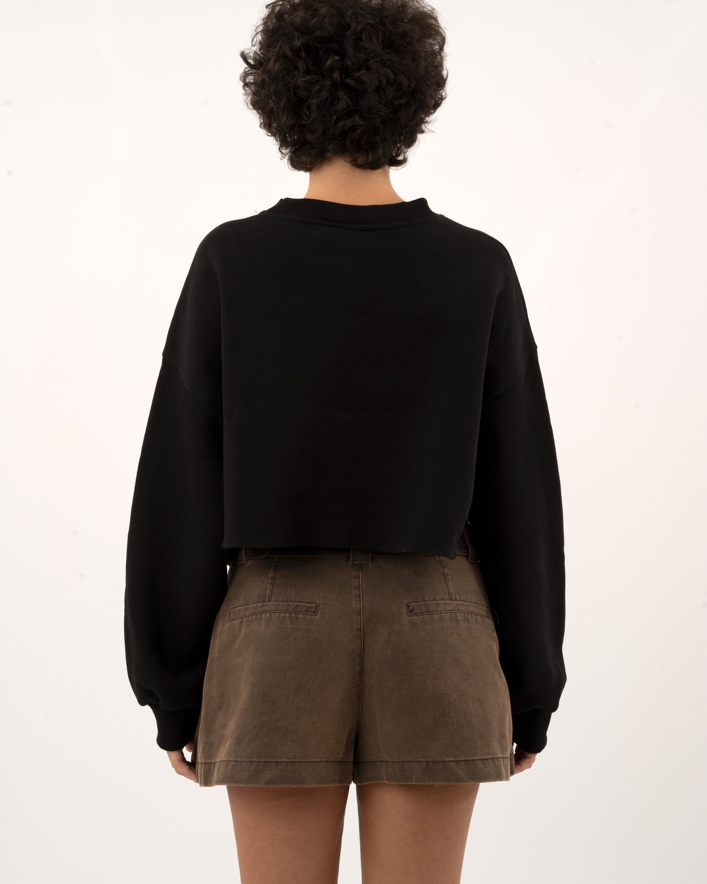 Evolve & Repeat - Black Crop Hoodie