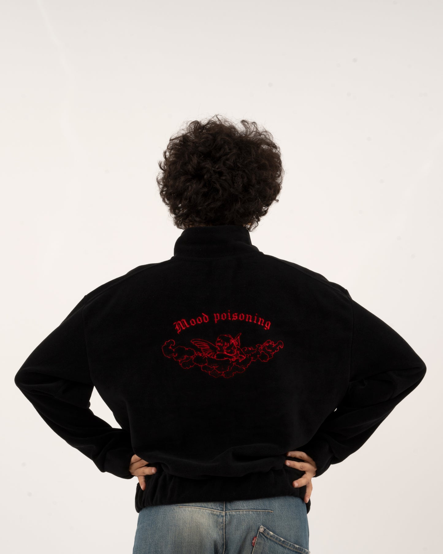 Mood Poisoning - Black Fleece Half-Zipped